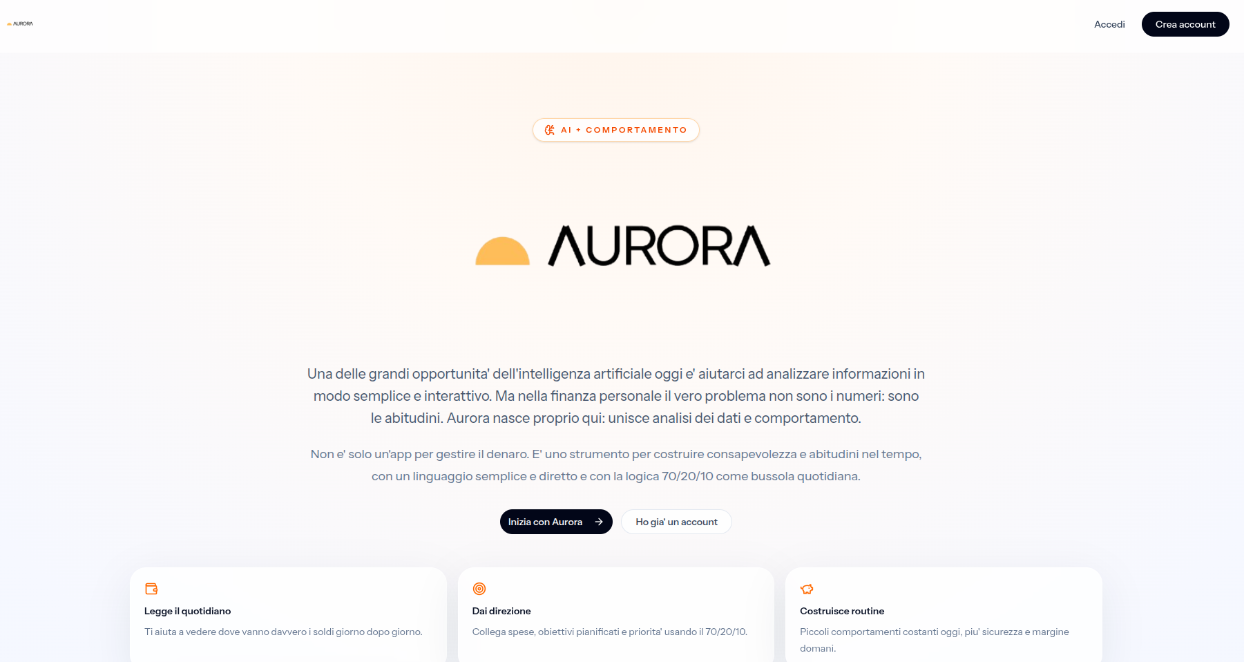 Aurora personal finance assistant