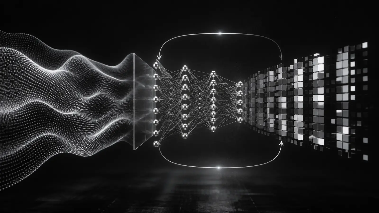 Neural network adapting from high-precision signals to compact quantized weights